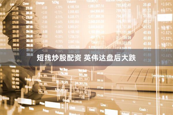 短线炒股配资 英伟达盘后大跌